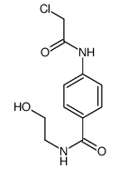 4-[(2-chloroacetyl)amino]-N-(2-hydroxyethyl)benzamide Structure