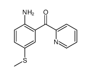 (2-amino-5-methylsulfanylphenyl)-pyridin-2-ylmethanone结构式