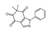 6,6-dimethyl-1-phenylindazole-4,5,7-trione Structure