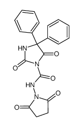 2,5-Dioxo-4,4-diphenyl-imidazolidine-1-carboxylic acid (2,5-dioxo-pyrrolidin-1-yl)-amide Structure