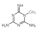 6-imino-1-methyl-1,3,5-triazine-2,4-diamine结构式