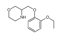 3-[(2-ethoxyphenoxy)methyl]morpholine结构式