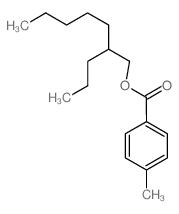 2-propylheptyl 4-methylbenzoate structure