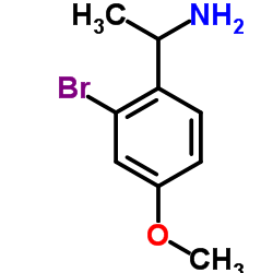 1-(2-Bromo-4-methoxyphenyl)ethanamine Structure