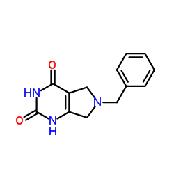 6-苄基-6,7-二氢-1H-吡咯并[3,4-D]嘧啶-2,4(3H,5H)-二酮结构式