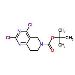 tert-butyl 2,4-dichloro-7,8-dihydropyrido[4,3-d]pyrimidine-6(5H)-carboxylate structure
