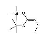 1-tert-butylsulfanylbut-1-enoxy(trimethyl)silane结构式