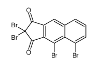 2,2,4,5-tetrabromocyclopenta[b]naphthalene-1,3-dione Structure