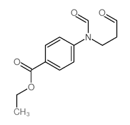 Benzoic acid,4-[formyl(3-oxopropyl)amino]-, ethyl ester结构式