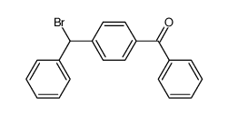 (4-(bromo(phenyl)methyl)phenyl)(phenyl)methanone结构式