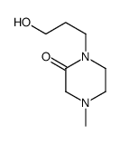 Piperazinone, 1-(3-hydroxypropyl)-4-methyl- (9CI) Structure