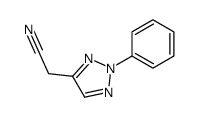 2-(2-phenyltriazol-4-yl)acetonitrile Structure