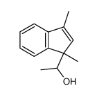 1-Hydroxyethyl-1,3-dimethylinden结构式