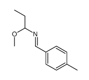N-(1-methoxypropyl)-1-(4-methylphenyl)methanimine Structure