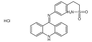2-[4-(acridin-9-ylamino)phenyl]ethanesulfonamide,hydrochloride Structure