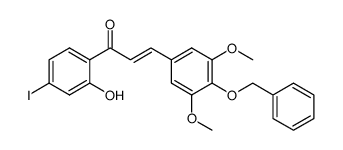 2'-hydroxy-4'-iodo-4-benzyloxy-3,5-dimethoxy-chalcone结构式