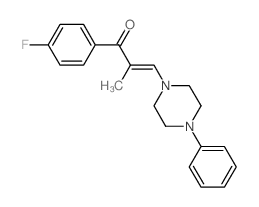 1-(4-fluorophenyl)-2-methyl-3-(4-phenylpiperazin-1-yl)prop-2-en-1-one Structure