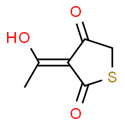 2,4(3H,5H)-Thiophenedione, 3-(1-hydroxyethylidene)-, (E)- (9CI)结构式