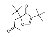 2,4-ditertiobutyl-2-(2-oxo-propyl)-2,3-dihydro-furan-3-one Structure