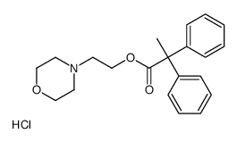 2-morpholin-4-ium-4-ylethyl 2,2-diphenylpropanoate,chloride结构式