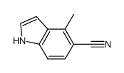 1H-Indole-5-carbonitrile,4-methyl-(9CI) structure