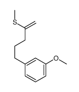 1-methoxy-3-(4-methylsulfanylpent-4-enyl)benzene Structure