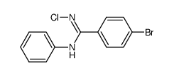 4-bromo-N-chloro-N'-phenyl-benzamidine结构式