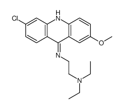 N-(6-chloro-2-methoxyacridin-9-yl)-N',N'-diethylethane-1,2-diamine Structure