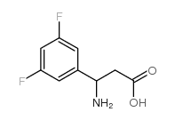 3-氨基-3-(3,5-二氟苯基)-丙酸结构式