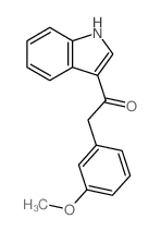 1-(1H-indol-3-yl)-2-(3-methoxyphenyl)ethanone structure