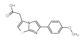[6-(4-methoxy-phenyl)-imidazo[2,1-b ]thiazol-3-yl]-acetic acid结构式
