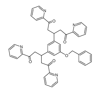 3,3'-(5-(benzyloxy)-1,3-phenylene)bis(1,5-di(pyridin-2-yl)pentane-1,5-dione) Structure