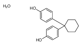 4-[1-(4-hydroxyphenyl)cyclohexyl]phenol,hydrate Structure