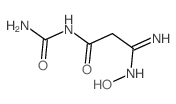 N-carbamoyl-2-(N-hydroxycarbamimidoyl)acetamide structure