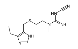 2-cyano-1-[2-[(4-ethyl-1H-imidazol-5-yl)methylsulfanyl]ethyl]-1-methylguanidine Structure