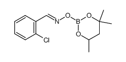 2-Chloro-benzaldehyde O-(4,4,6-trimethyl-[1,3,2]dioxaborinan-2-yl)-oxime结构式
