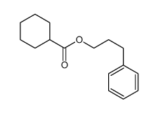3-phenylpropyl cyclohexanecarboxylate Structure