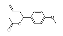 1-acetoxy-1-(4'-methoxyphenyl)but-3-ene结构式