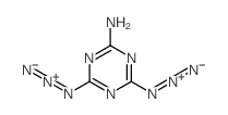 [4-amino-6-(iminoazaniumylideneamino)-1,3,5-triazin-2-yl]imino-imino-azanium结构式