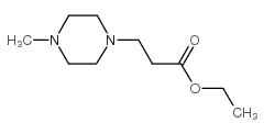 1-Piperazinepropanoicacid, 4-methyl-, ethyl ester结构式