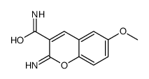 2-imino-6-methoxychromene-3-carboxamide结构式