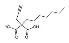 2-heptyl-2-propargylmalonic acid Structure