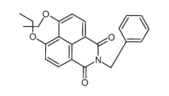 6,7-diethoxy-2-(phenylmethyl)-1H-benz[de]isoquinoline-1,3(2H)-dione结构式