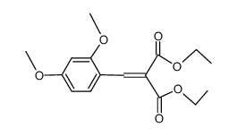 ethyl 3-(2,4-dimethoxyphenyl)-2-ethoxycarbonyl-2-propenoate Structure
