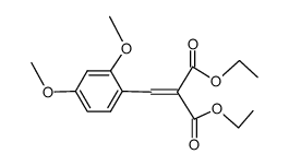 ethyl 3-(2,4-dimethoxyphenyl)-2-ethoxycarbonyl-2-propenoate结构式