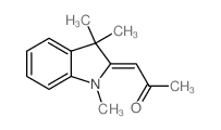 (1Z)-1-(1,3,3-trimethylindol-2-ylidene)propan-2-one Structure