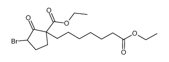 ethyl 3-bromo-1-(7-ethoxy-7-oxoheptyl)-2-oxocyclopentane-1-carboxylate Structure