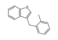 3-(2-methylbenzyl)benzo[b]thiophene结构式
