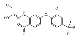 2-chloro-N'-[5-[2-chloro-4-(trifluoromethyl)phenoxy]-2-nitrophenyl]acetohydrazide Structure