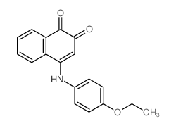 4-(4-Ethoxyanilino)-1,2-naphthalenedione结构式